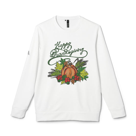 Happy Thanksgiving Adidas Unisex Fleece Crewneck Sweatshirt