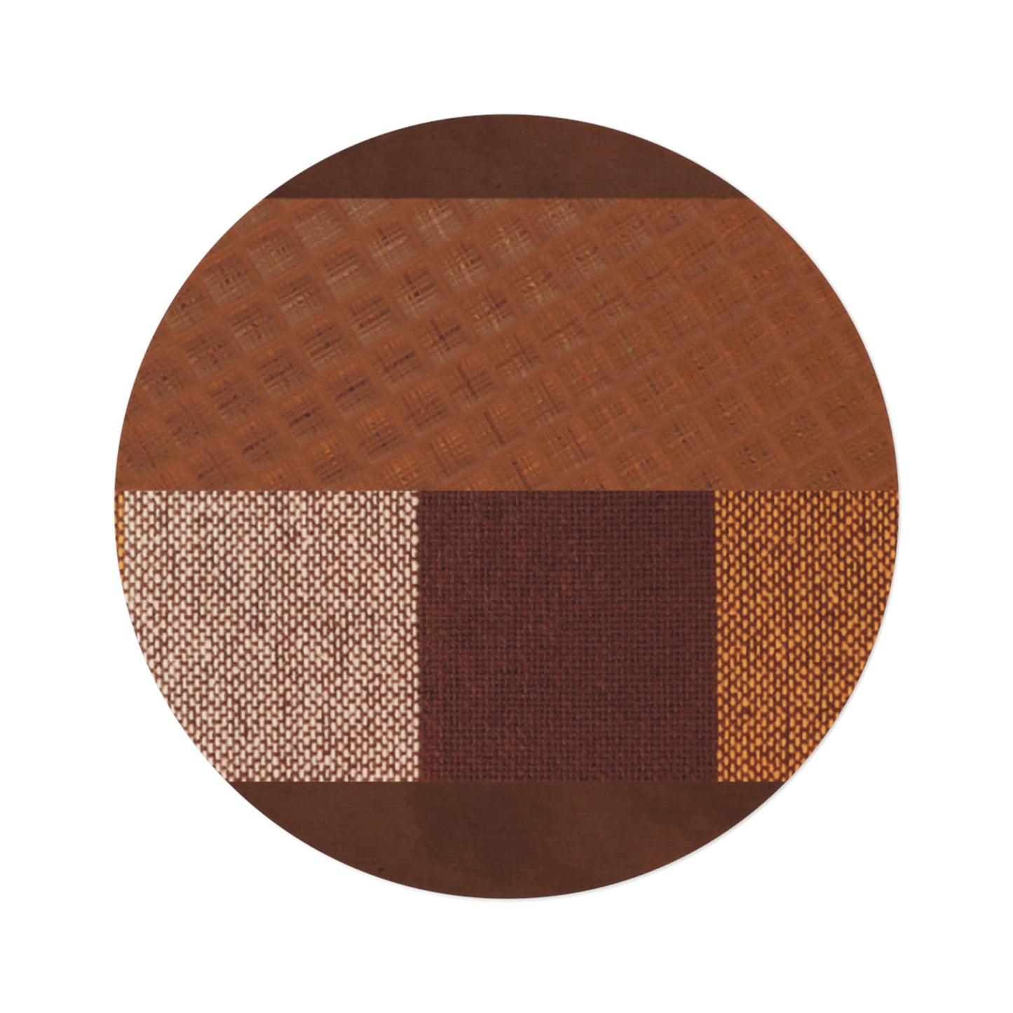 Stunning brown Round Rug