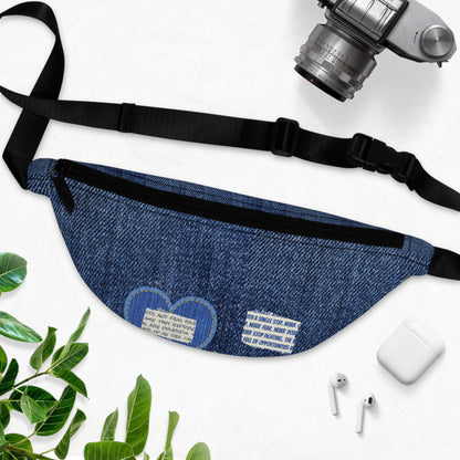 Jeans Print Fanny Pack