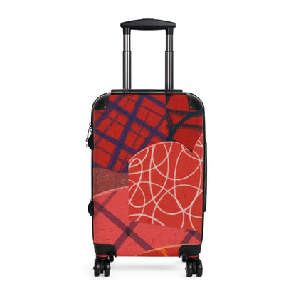 Red Abstract Art Design Suitcase