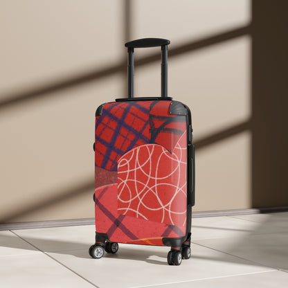 Red Abstract Art Design Suitcase