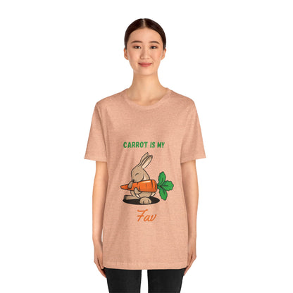 “Carrot is my fav” Jersey Short Sleeve Tee