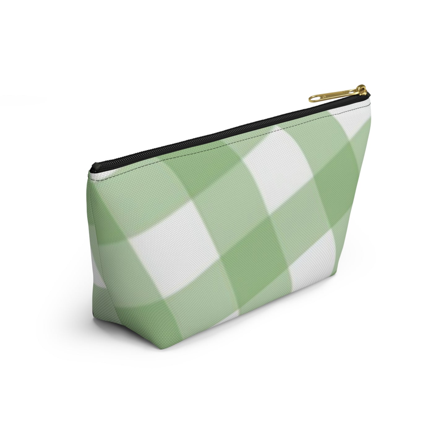 Green & White Plaid Accessory Pouch