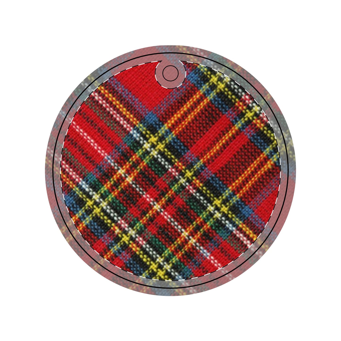 Green and red plaid Aluminum Ornaments (Multi-shape)