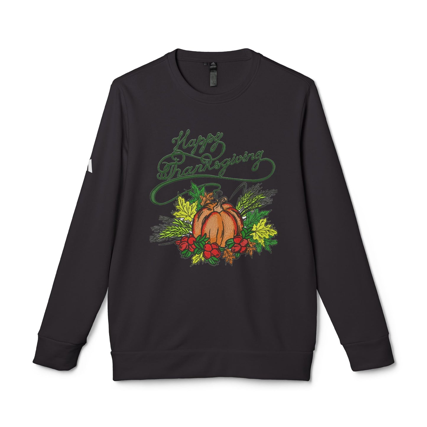 Happy Thanksgiving Adidas Unisex Fleece Crewneck Sweatshirt