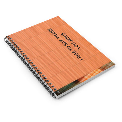 "Thank you Jesus" Spiral Notebook - Ruled Line