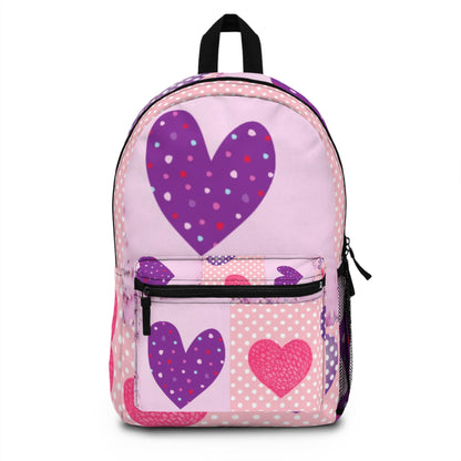 Polka Dot Heart Backpack