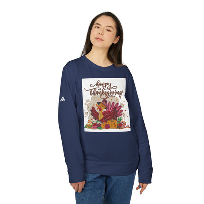 Happy Thanksgiving adidas Unisex Fleece Crewneck Sweatshirt