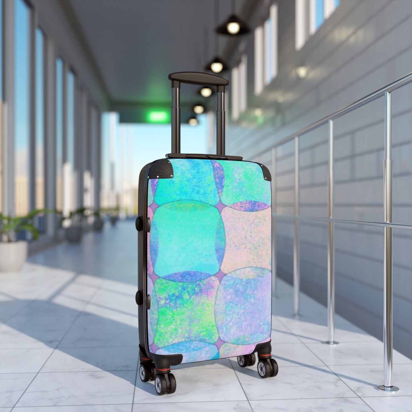 Sequin Pattern Design Suitcase