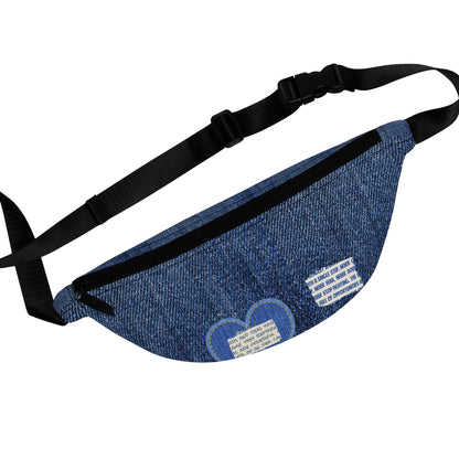 Jeans Print Fanny Pack