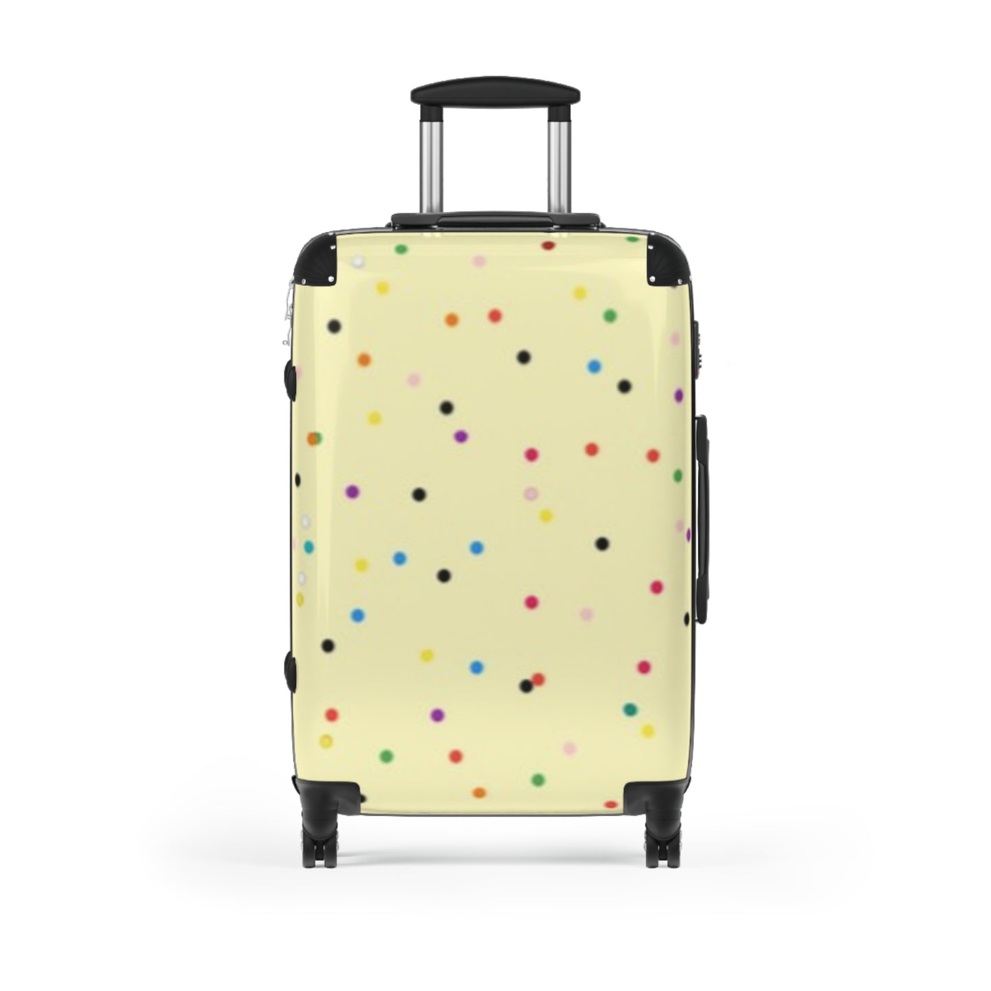 Yellow Polka Dot Suitcase