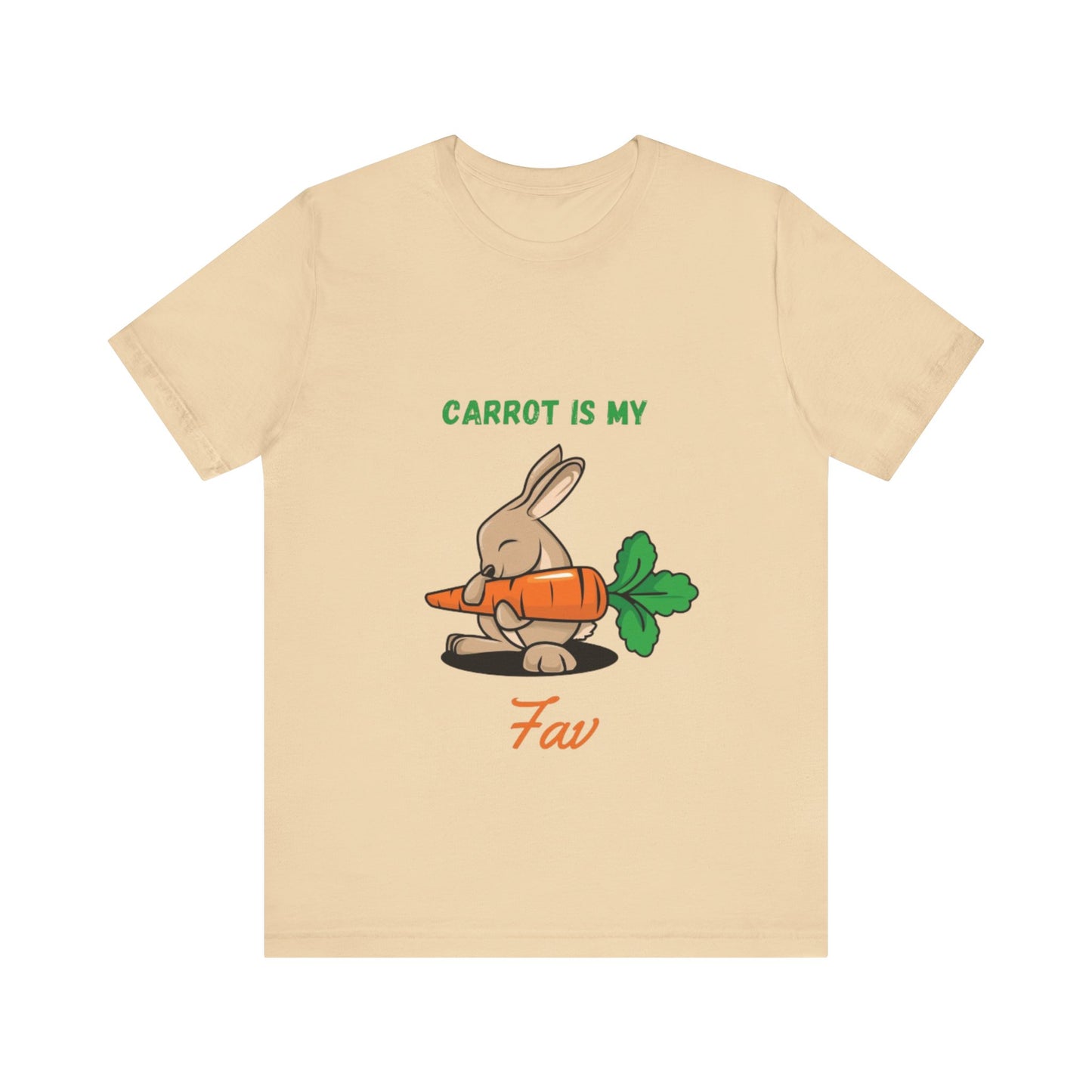 “Carrot is my fav” Jersey Short Sleeve Tee