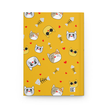 Kitty Hardcover Journal Matte