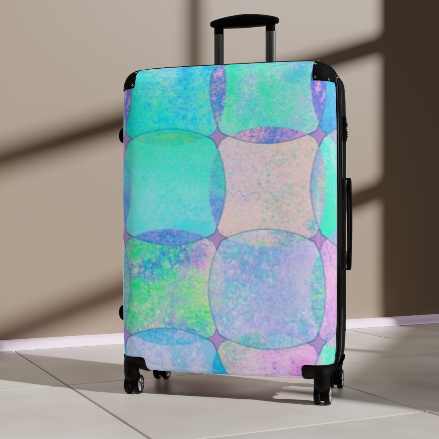 Sequin Pattern Design Suitcase