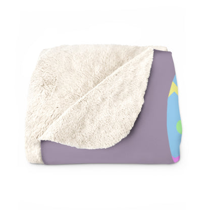 Easter Egg Sherpa Fleece Blanket