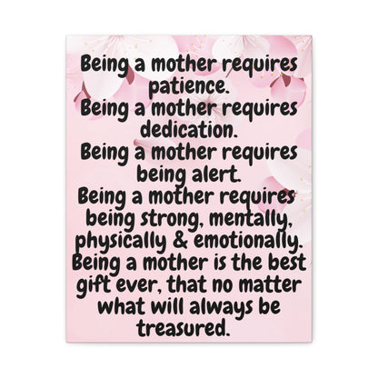 “Being A Mother” Matte Canvas, Stretched, 1.25"