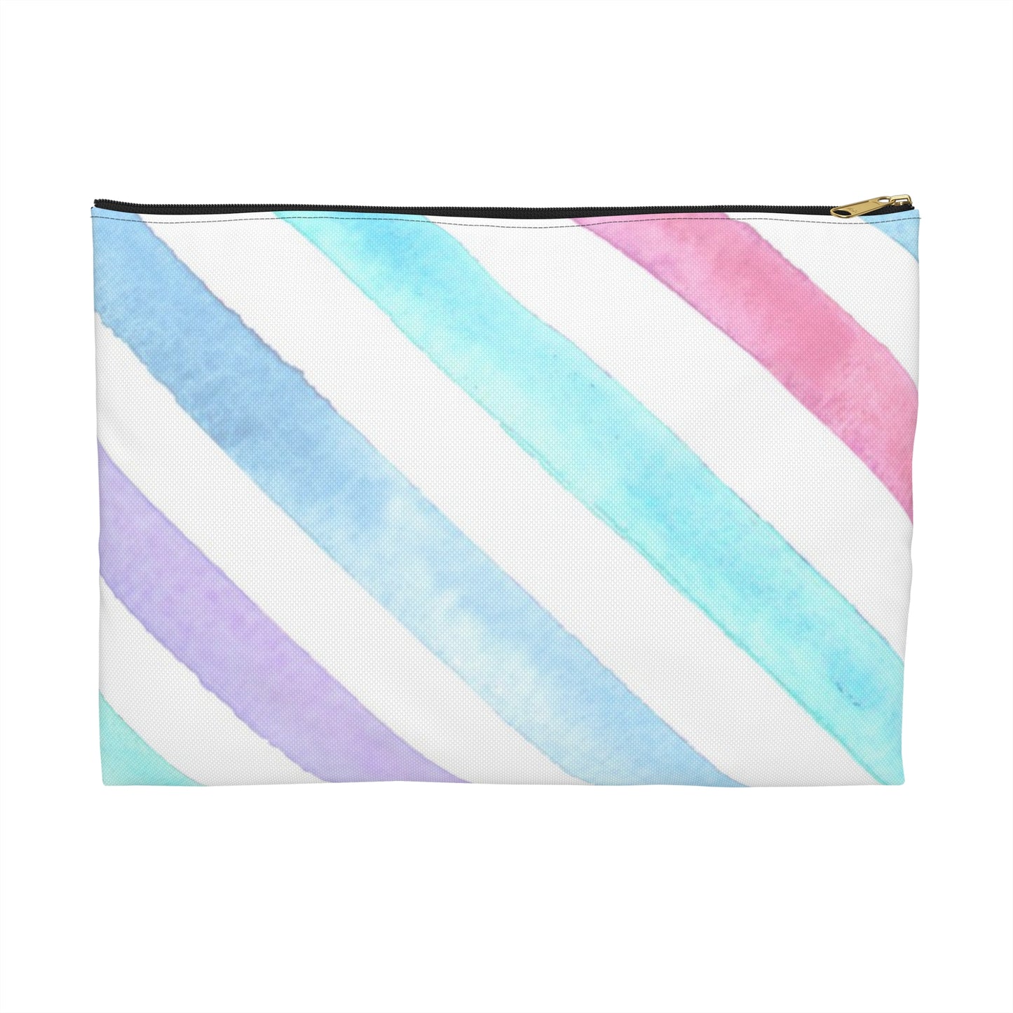 Stripe Print Accessory Pouch