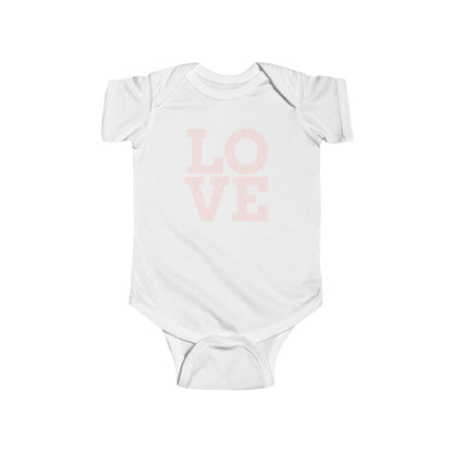 Infant Fine "Love' Jersey Bodysuit