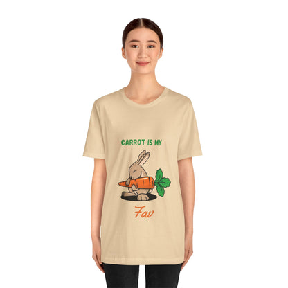 “Carrot is my fav” Jersey Short Sleeve Tee