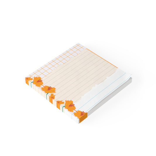 Orange flowers Post-it® Note Pads