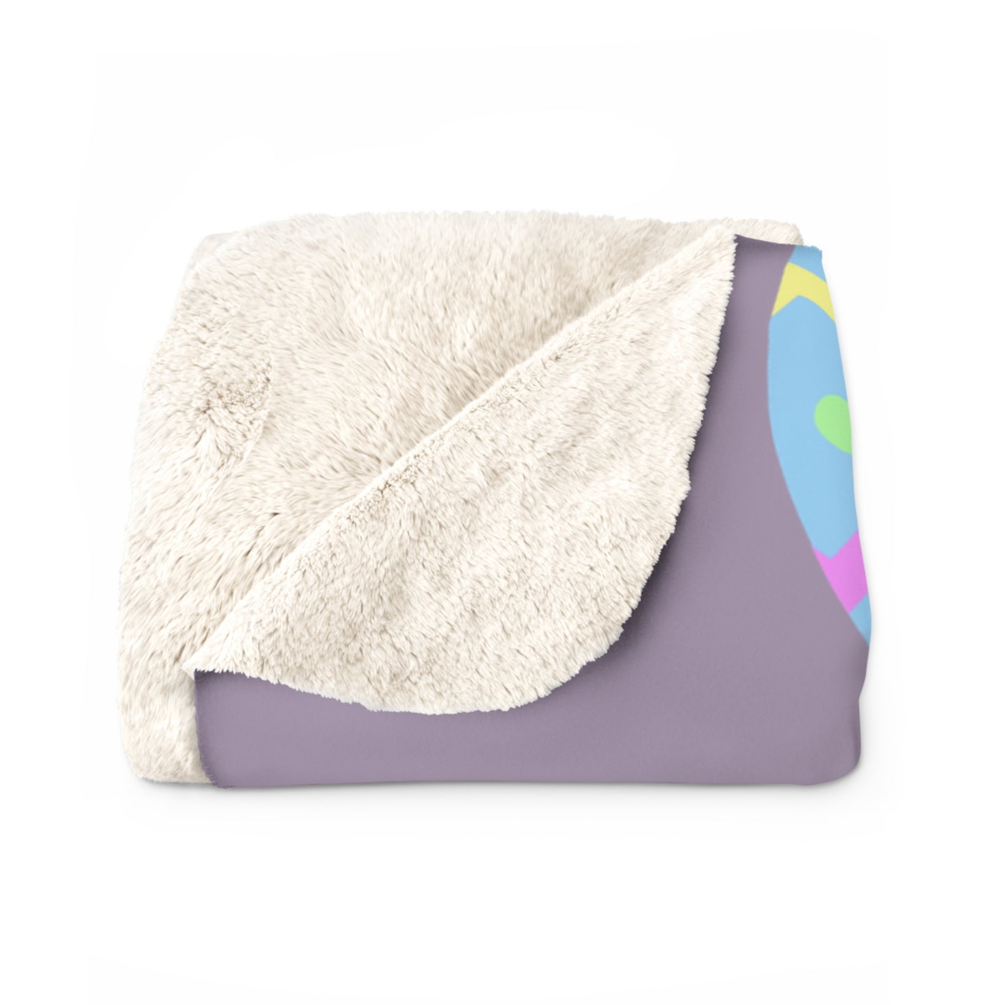 Easter Egg Sherpa Fleece Blanket