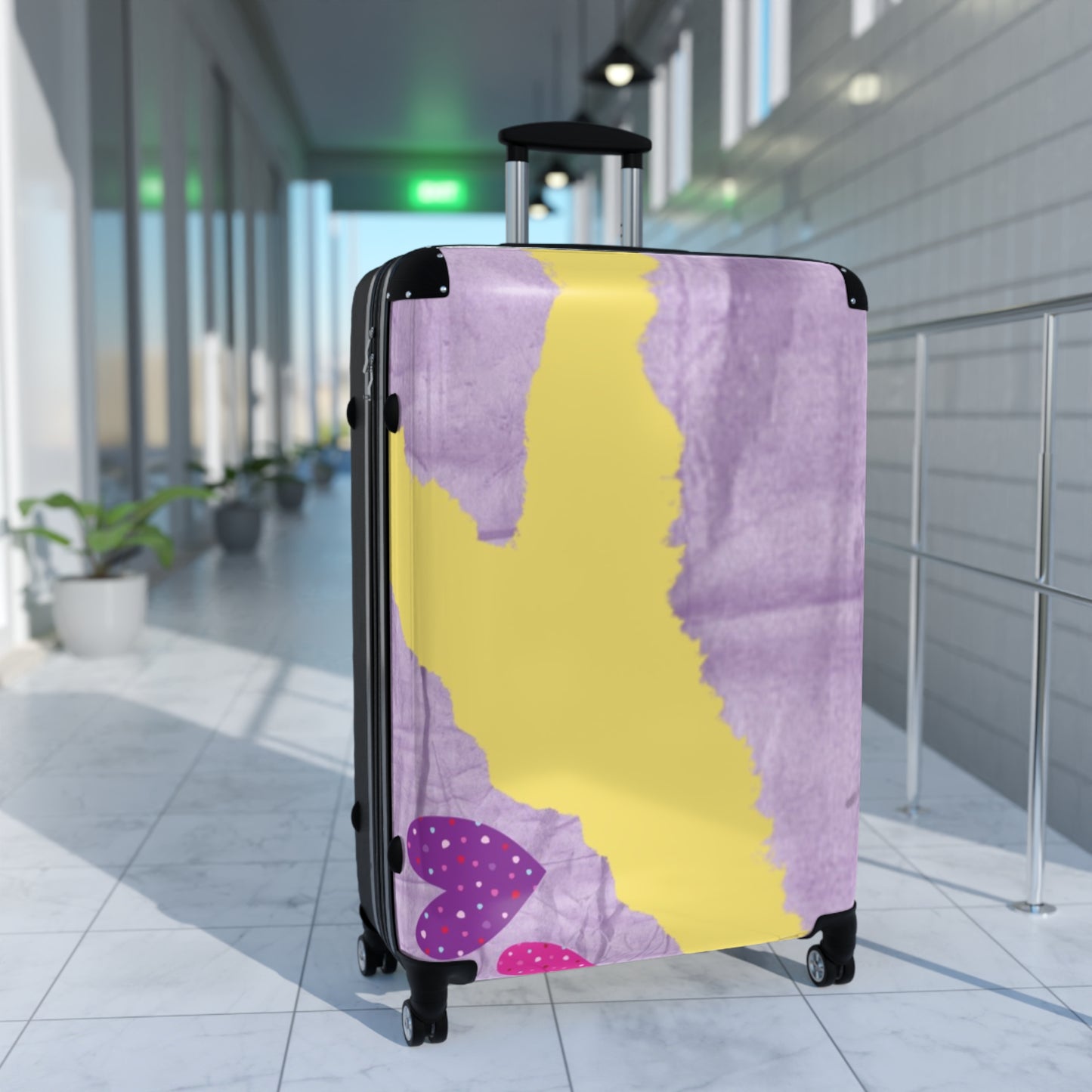 Marbled Design Suitcase