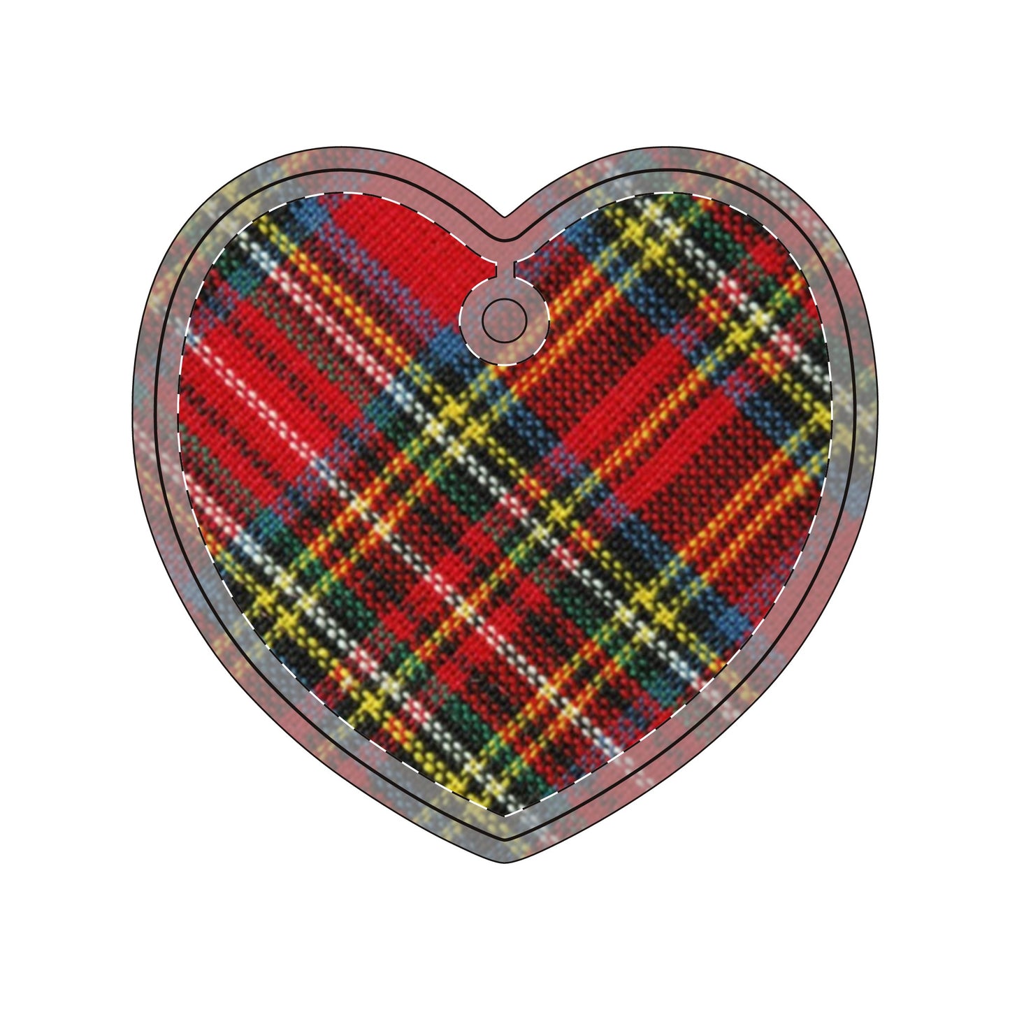 Green and red plaid Aluminum Ornaments (Multi-shape)