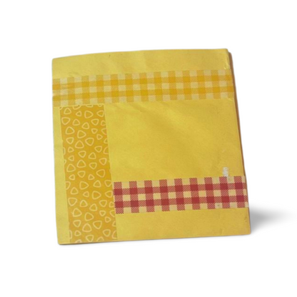 Yellow with Plaid Journal Pocket