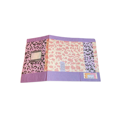 Purple Animal Print Tri fold Folio