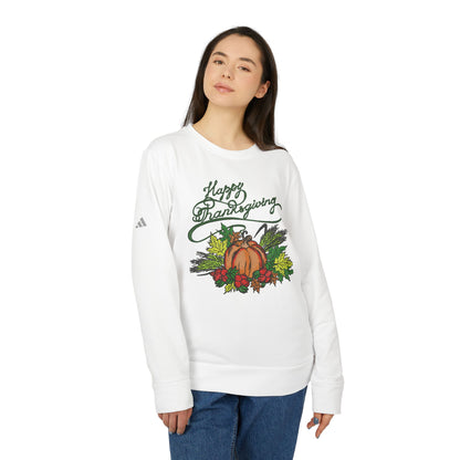 Happy Thanksgiving Adidas Unisex Fleece Crewneck Sweatshirt