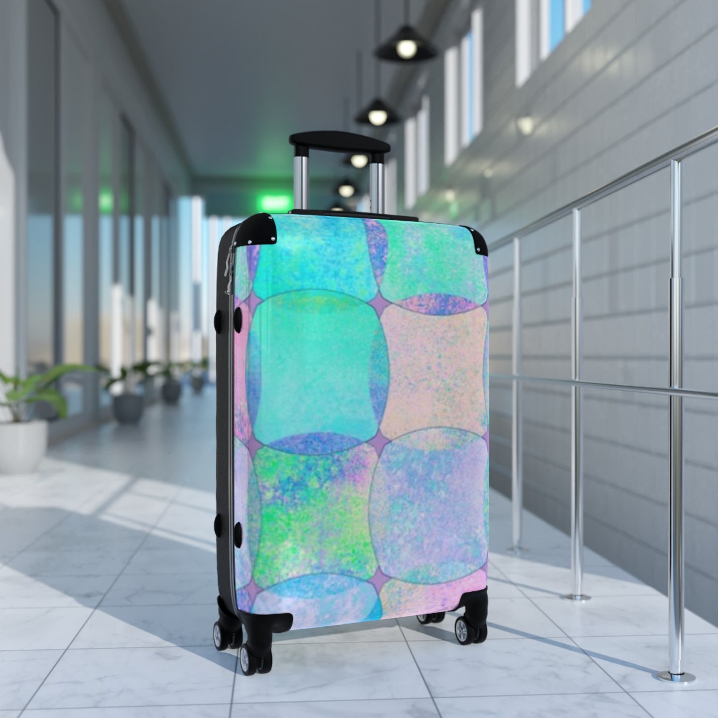 Sequin Pattern Design Suitcase