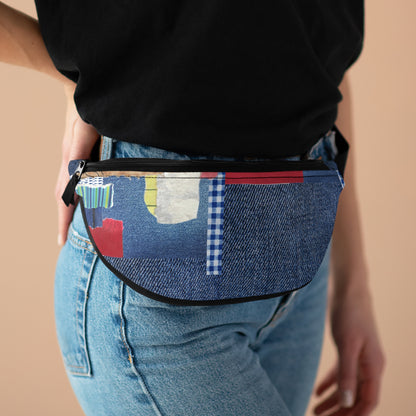 Jeans Print Fanny Pack