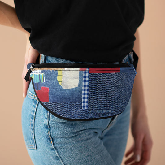 Jeans Print Fanny Pack