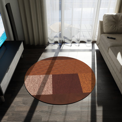 Stunning brown Round Rug