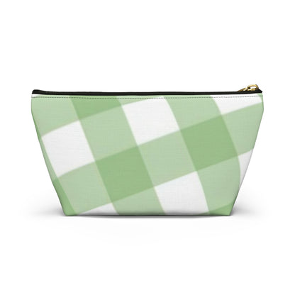 Green & White Plaid Accessory Pouch