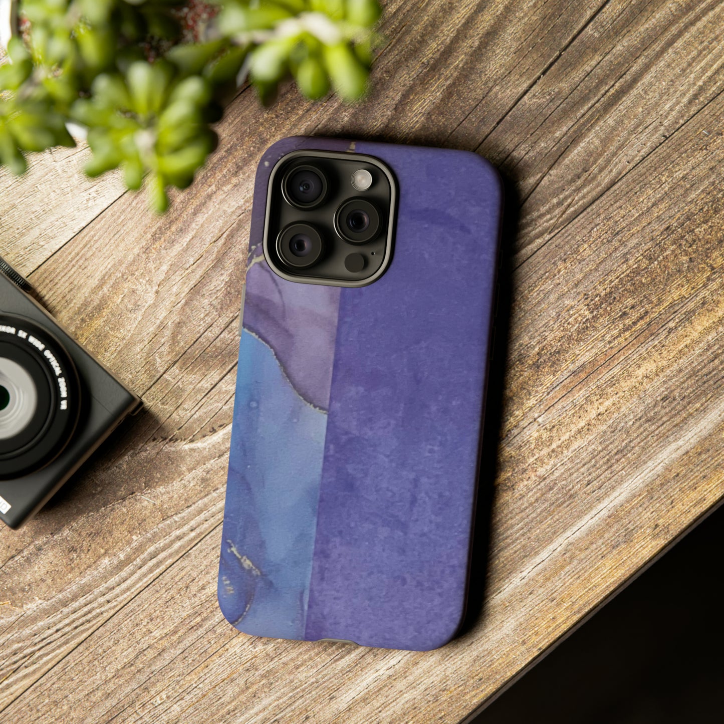 Purple Marble Tough Phone Case