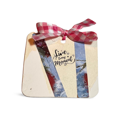 Don't miss out on the opportunity to add this one-of-a-kind product to your holiday crafting supplies. Order your Live Every Moment Christmas Journal Tag today and mJournal TagJournal TagLive Every Moment Christmas Journal Tag