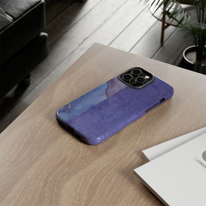 Purple Marble Tough Phone Case