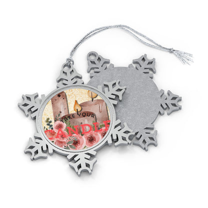 Pewter Snowflake Ornament