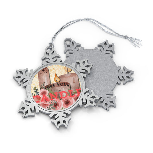 Pewter Snowflake Ornament