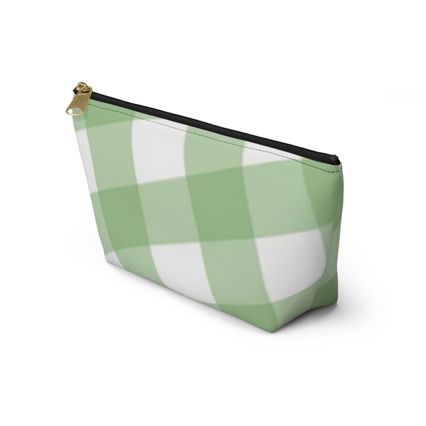 Green & White Plaid Accessory Pouch