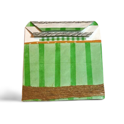 Why settle for a basic journal when you can have one with an extra pocket? Get your hands on the Green Journal Envelope now and start writing in style!Journal EnvelopeJournal Envelope3 Compartment Green Journal Envelope