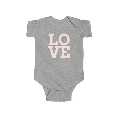 Infant Fine "Love' Jersey Bodysuit