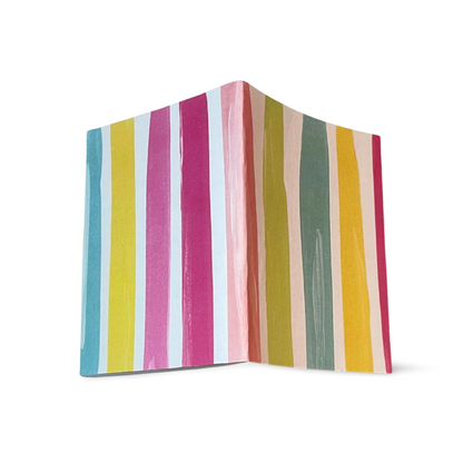 Brite color stripe notebook