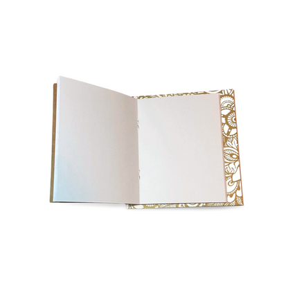 Gold Notebook on a card