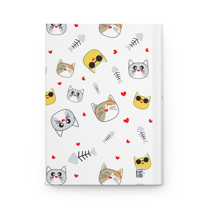 Kitty Hardcover Journal Matte