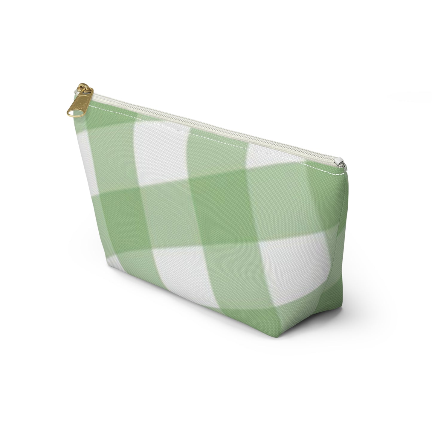 Green & White Plaid Accessory Pouch