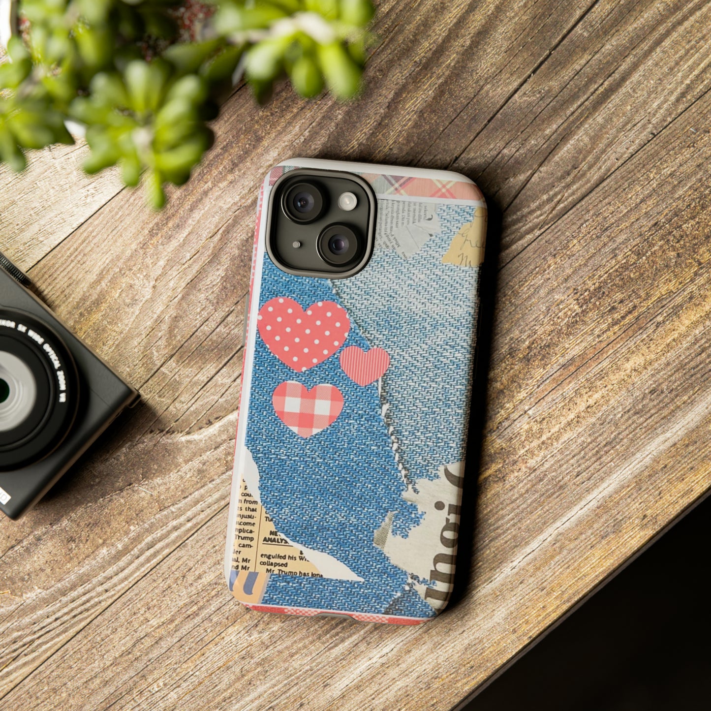 Jeans Patchwork Phone Case