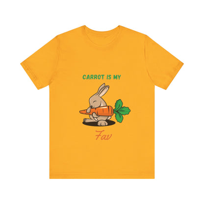 “Carrot is my fav” Jersey Short Sleeve Tee