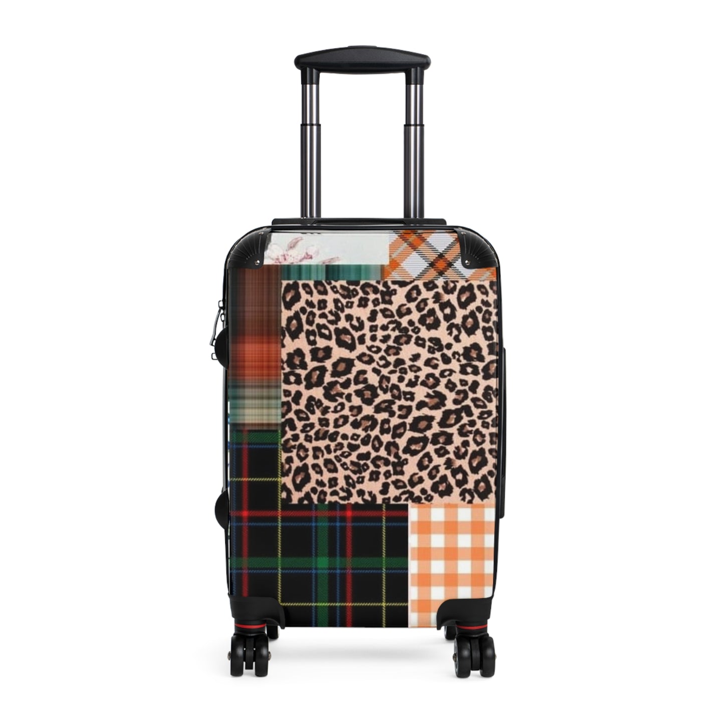 Stripe, Plaid and Animal Print Design Suitcase